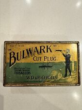 Vintage Collectible Bulwark Cut Plug Tobacco Tin