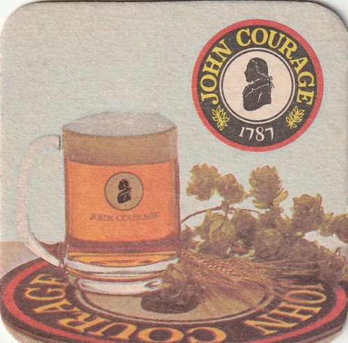 Beer mat courage - mat,