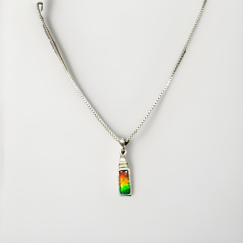 Korite ammolite pendant - ammolite,