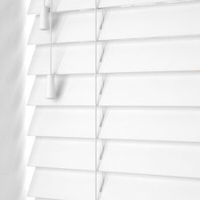 White faux wood string - white,