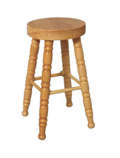 Dolls House Stool Light Oak