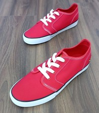 Voi Jeans Red Canvas Trainers - Size 10