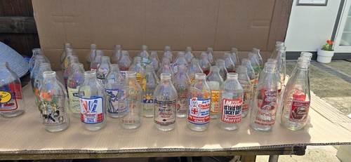 Vintage retro milk bottles - vintage,