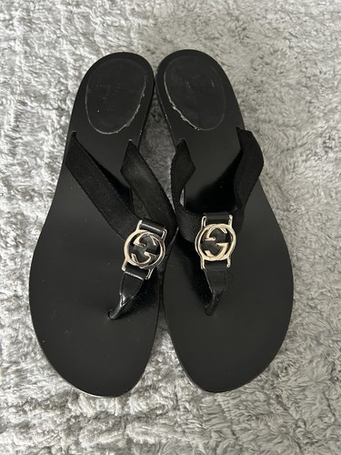 Gucci kitten cloth slide - cloth, on