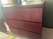 IKEA Malm Maroon Chest of