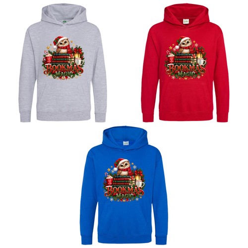 Bookmas magic christmas hoodie - bookmas,