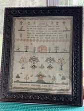 Antique Needlework Sampler