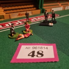 Subbuteo Stretcher Bearers with Injured Player, Trainer and Manager Figures