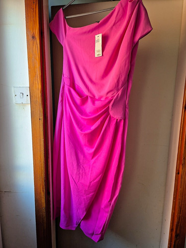 Lipsy pink ruched satin boat - lipsy,