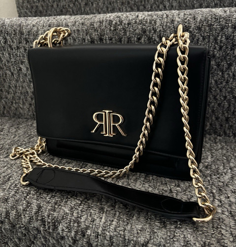 River island black faux - river,