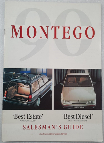 Rover salesman guide 1990 - salesman,