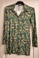 Zara Dress Green Floral Print