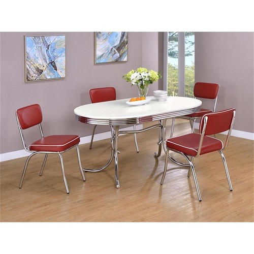 Retro piece oval dining - 5-piece,