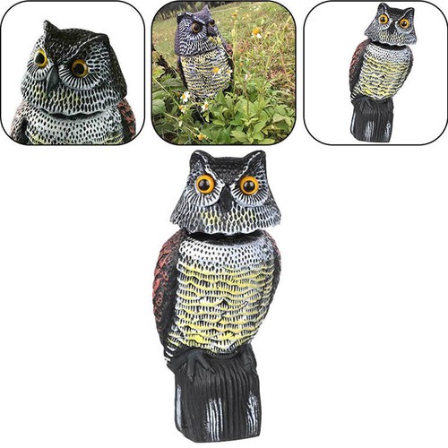 Realistic owl decoy deterrent - decoy,