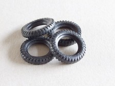 4 x Meccano Black Tyre For 1