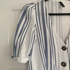 BNWOT ZARA LINED LINEN DRESS