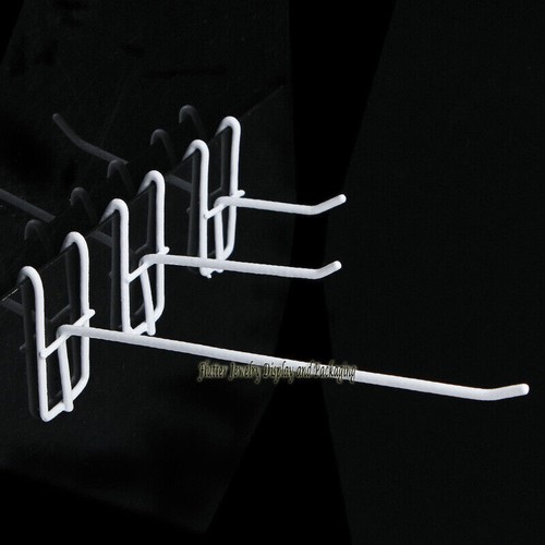 Gridwall white wire hooks - wire,