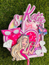 Cake Topper 3D Shaker Pink