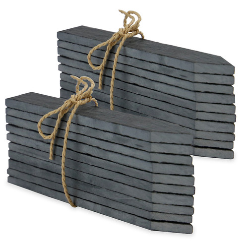 Slate garden markers - slate, chalk