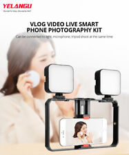 Live Broadcast Equipment Mobile Phone Video With LED Light For Vlog Recording