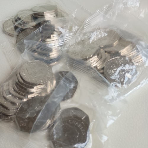 Sealed bags 50p pieces - sealed,