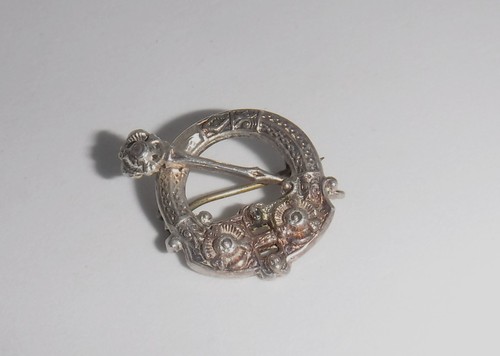 Antique sterling silver adie - adie, &