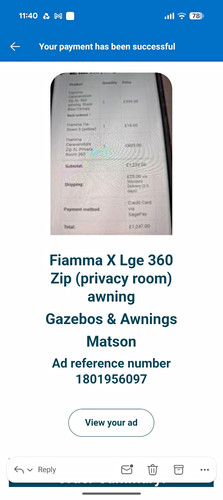 Fiamma zip awning privacy - zip,
