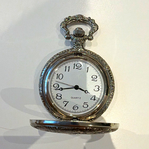 Silver engraved full hunter - engraved,
