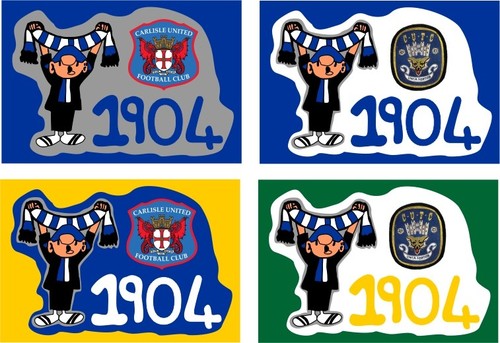 Carlisle utd 1904 pin badges - utd,