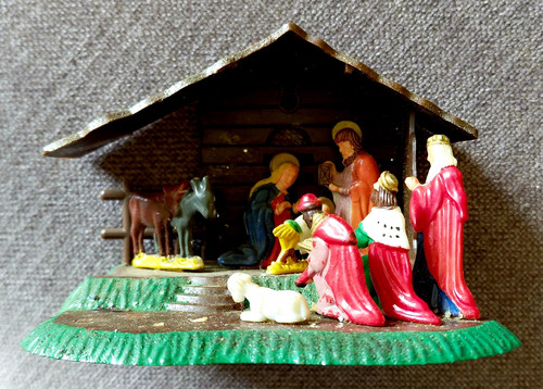 Vintage christmas nativity - vintage,