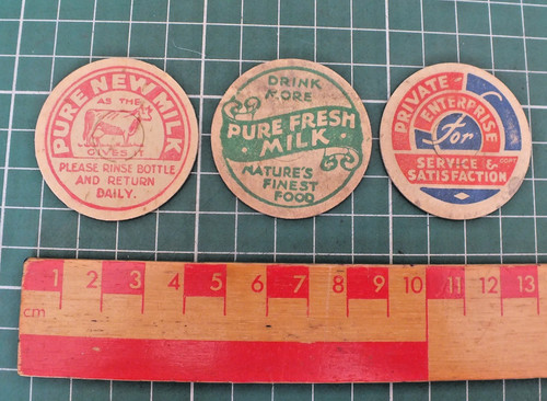 Vintage milk bottle cardboard - vintage,