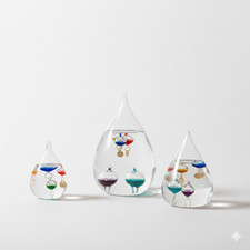 Teardrop galileo thermometer - teardrop,