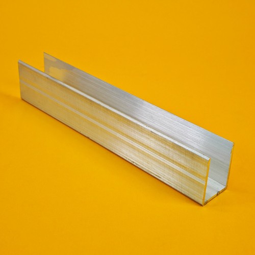 Aluminium channel end - aluminium, u