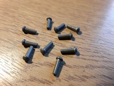 3/32" x 5/16"  COPPER RIVET ROUND HEAD  DULL PLATED QTY 10