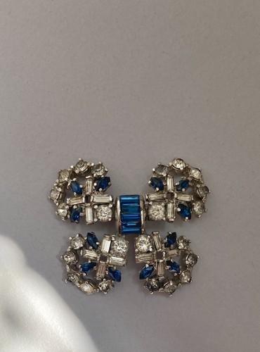 Vintage 1950s sapphire blue - blue, &