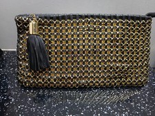 Biba Black Leather & Gold