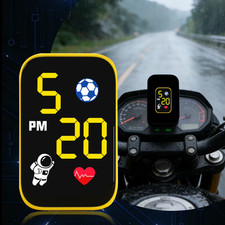 Mini motorcycle clock - mini,