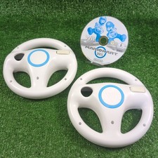 Mario Kart with 2x Wii Steering Wheels - Nintendo Wii