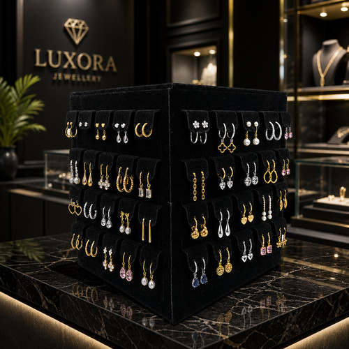 Black velvet rotating - black,