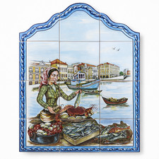 Portuguese Ceramic Tile Wall