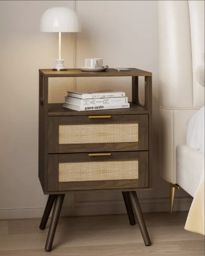Jerx rattan bedside table - rattan,