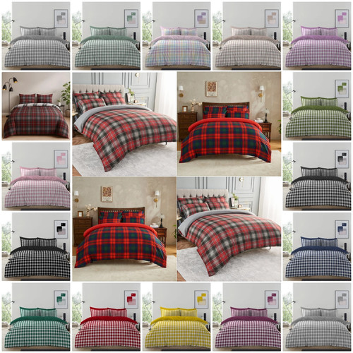 Gingham check duvet - gingham,