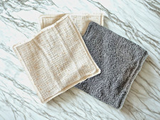 Handmade Facecloth with Super Soft Bamboo and Double Gauze Muslin