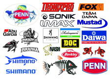 Fishing stickers  waterproof vinyl non fading ideal  tackle boxes , vehicles,  