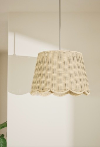 Wicker scallop lamp - m&s,