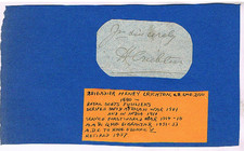 VINTAGE AUTOGRAPH BRIG