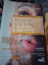 WOLVES V SHEFF UTD WITH TICKET