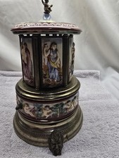 Reuge Swiss Lipstick holder Musical Carousel 