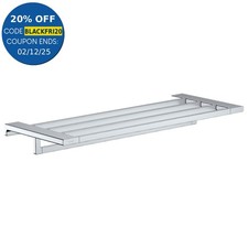 Hansgrohe AddStoris Bathroom Towel Rack Rail Chrome Wall Mounted 648mm 41751000