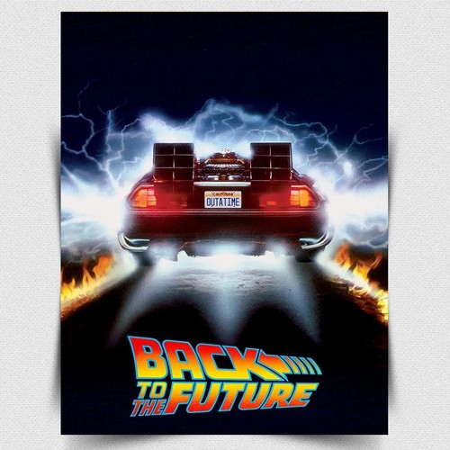 Back the future metal sign - the,
